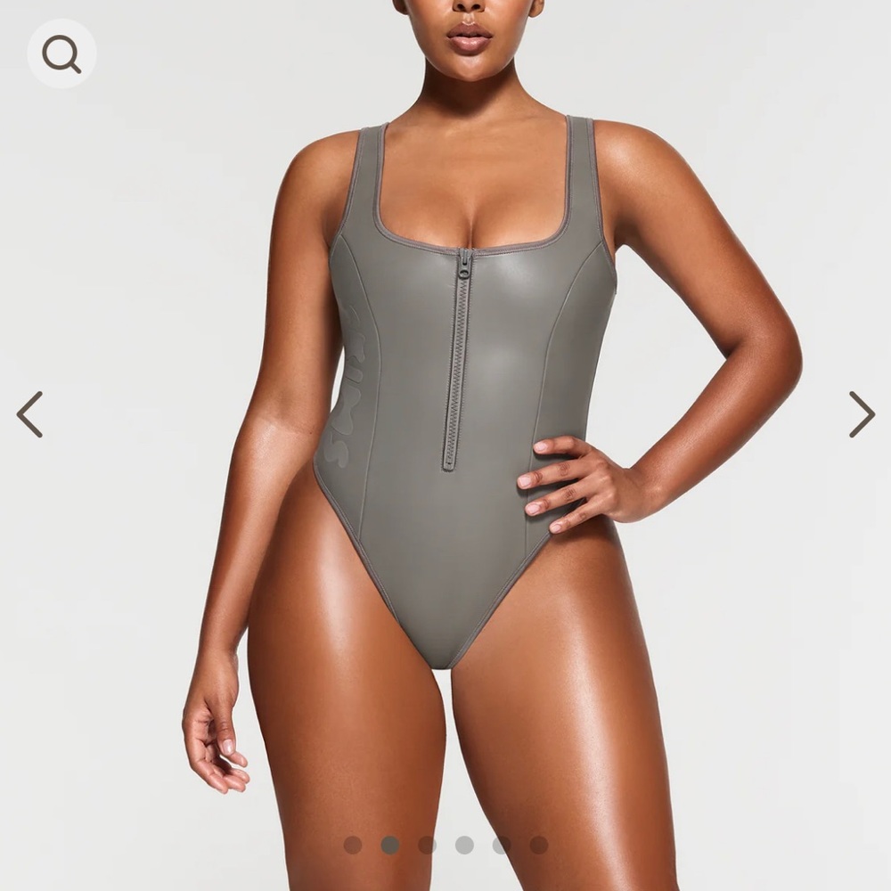 SKIMS Scoop neck scuba swimsuit